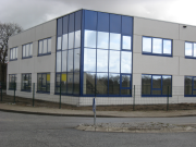 Gebäude mit Glasecke